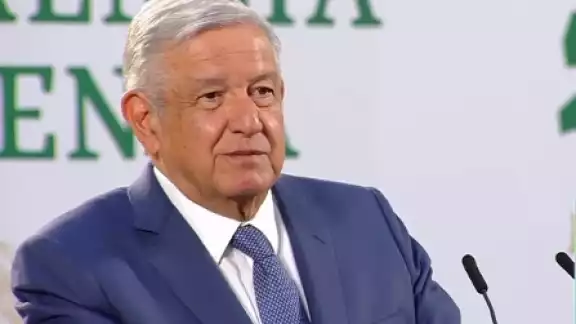 AMLO, durante su conferencia matutina AMLO, durante su conferencia matutina