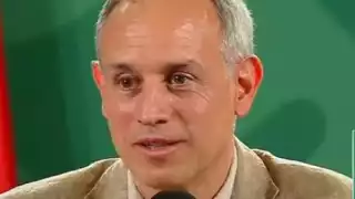 Hugo López-Gatell durante la conferencia de prensa vespertina