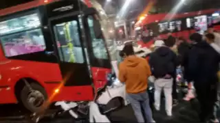 Choque en Línea 12 del Metrobús CDMX
