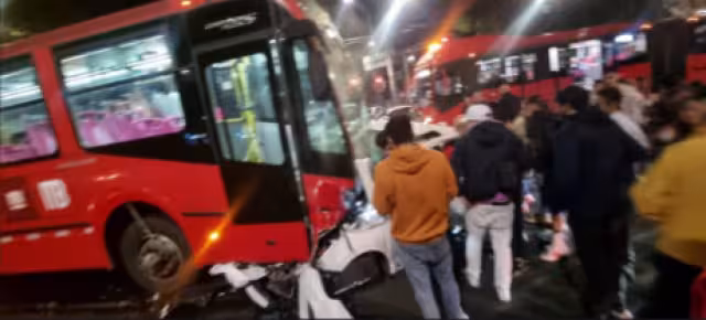 Choque en Línea 12 del Metrobús CDMX