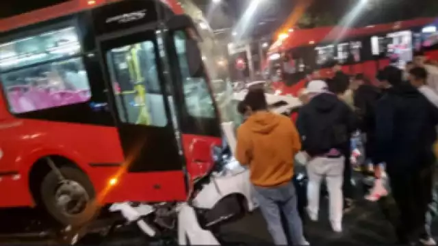 Choque en Línea 12 del Metrobús CDMX