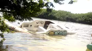 La parte afectada se encuentra frente a la bandera nacional, en el kilómetro 5 de la zona hotelera