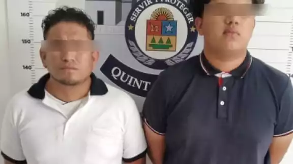 Detienen a dos sujetos por posesión de droga en la supermanzana 96 en Cancún