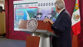 AMLO señaló que se otorgarán 8 lotes de apróximadamente 100 hectáreas cada uno.  Foto: Captura de pantalla
