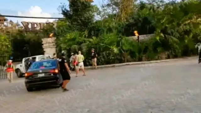 Durante la tarde se presentó una movilización de autoridades, debido a la balacera registrada al interior del parque Xplor. Foto: Por Esto!