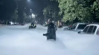 Nube de oxígeno cubre las calles de San Miguel, Tucumán en Argentina.