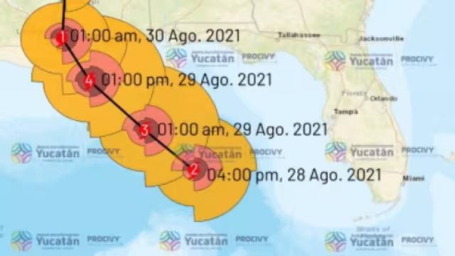 Der seguir su trayectoria, el Huracán "Ida" continuará alejándose del estadode Yucatán