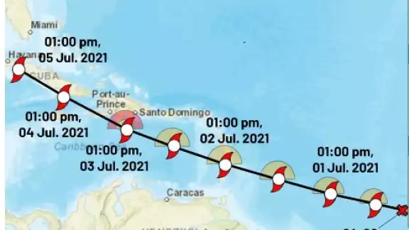 Se espera que el potencial ciclón tropical núm. 5 se convierta en la tormenta tropical Elsa