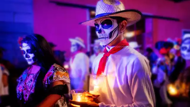 Ánimas, pib, música y baile para celebrar el Día de Muertos