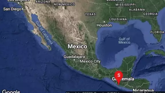 Un sismo se registró en las costas de Chiapas. Foto: SMN Un sismo se registró en las costas de Chiapas. Foto: SMN