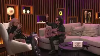 Alex Lora presentó su nuevas canciones con Adela Micha. Foto: Captura de pantalla