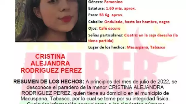 Luego de recibir la debida atención médica, fue trasladada ante la Fiscalía para atender la carpeta de colaboración con el Estado de Tabasco.
