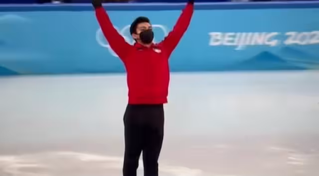 Donovan Carrillo está listo para mostrar su mejor versión en la final de patinaje artístico. Foto: Captura de pantalla