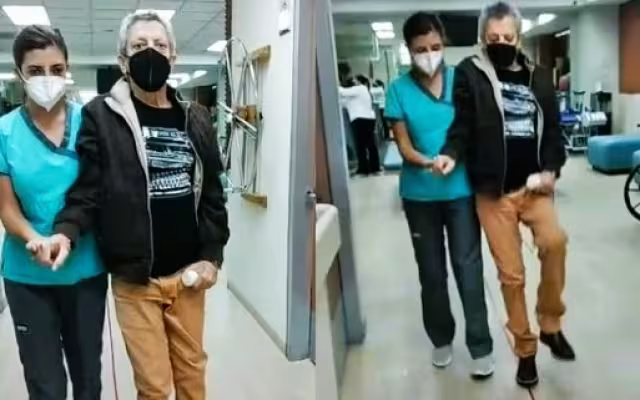 César Bono se mantiene en rehabilitación. Foto: Captura de pantalla TikTok