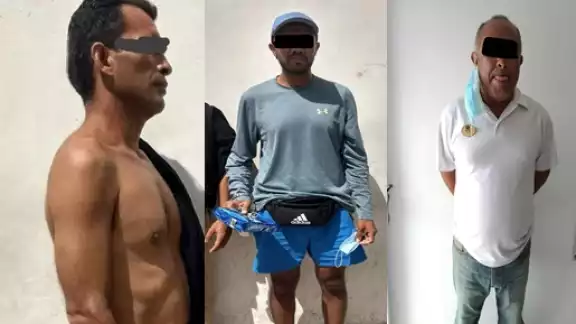 Fueron detectados tres comisionistas, quienes no portaban el cubre bocas, acercándose a los visitantes