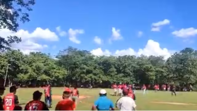 Una pelea se generó este domingo en la Liga Municipal de Béisbol en Yucatán