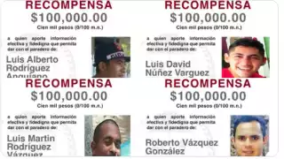 Fiscalía ofrece 100 mil pesos por cada uno de 16 sujetos investigados en Quintana Roo