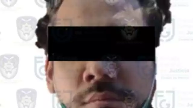 Fotografía de Ricardo "N" tras ser detenido por elementos de la PDI.