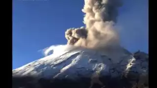 La madrugada de este jueves el volcán registró una explosión