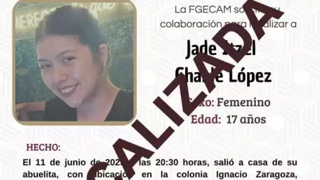 Encuentran a adolescente reportada como desaparecida en la Ignacio Zaragoza