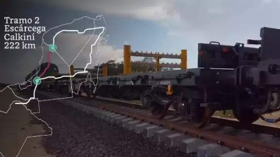 Las plataformas permitirán distribuir los rieles a los largo del Tramo 2 del Tren Maya Las plataformas permitirán distribuir los rieles a los largo del Tramo 2 del Tren Maya