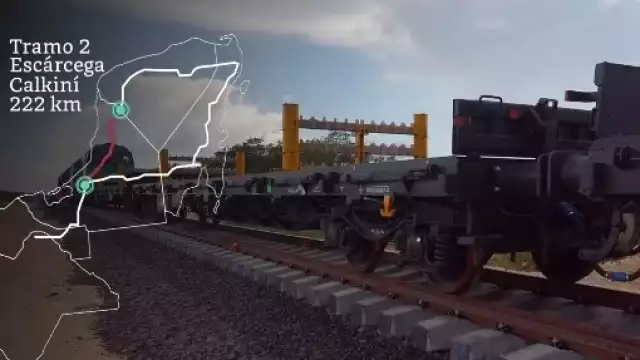 Las plataformas permitirán distribuir los rieles a los largo del Tramo 2 del Tren Maya