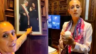 Claudia Sheinbaum mostró dos momentos importantes en su carrera. Foto: Especial