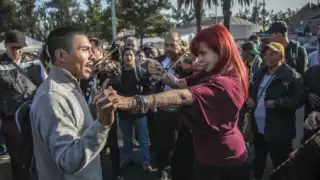 Layda Sansores se pone a bailar en presentación de su primer informe de labores en Campeche