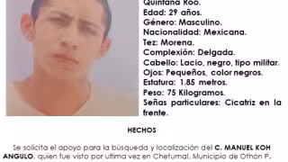 Desaparece joven en Chetumal, fue visto por última vez en marzo