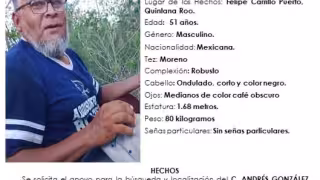 Buscan en Felipe Carrillo Puerto a Andrés González Reyes; salió en triciclo y no regresó