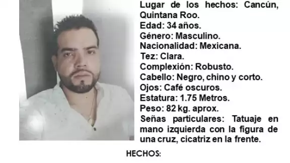 La FGE pide a la ciudadanía comunicarse al número 998 8817150 ext. 2169 en caso de contar con alguna pista de su paradero