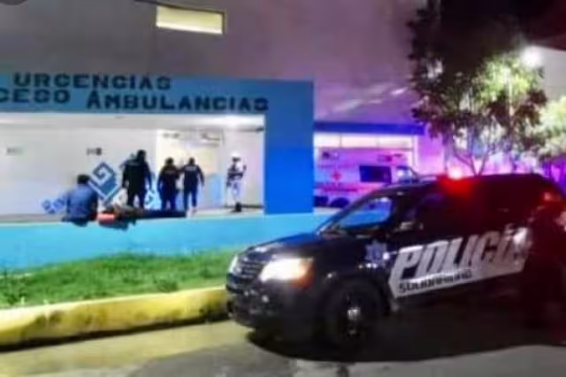 La mujer fue trasladada en un vehículo privado