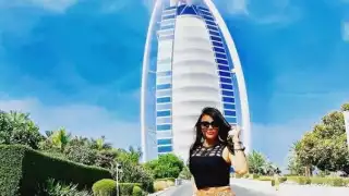 Paulina durante sus vacaciones