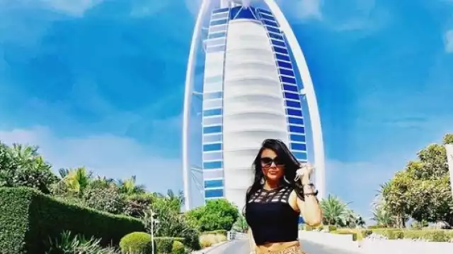 Paulina durante sus vacaciones