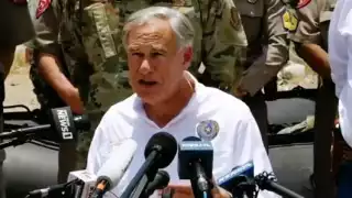 Greg Abbott insitió que lo sucedido en la tragedia de San Antonio fue culpa de Joe Biden. Foto: Captura de pantalla
