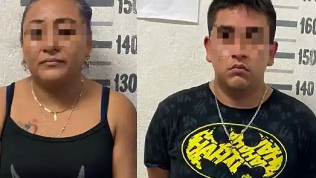 Jesús "N" de 25 años de edad y Claudia "N" de 39 años fueron asegurados