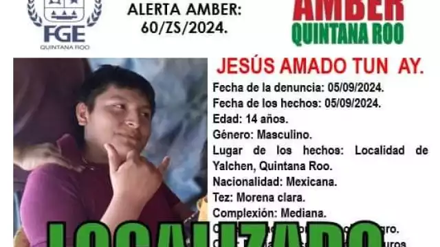 Aparece menor después haber sido secuestrado por más de 10 días en Felipe Carrillo Puerto