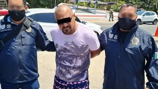 El Fabián, al momento de su detención en Acapulco, Guerrero