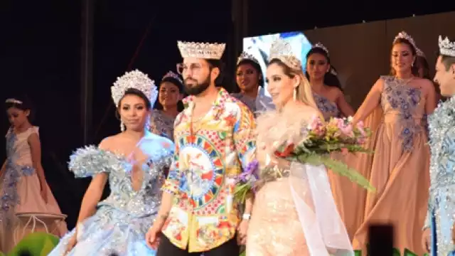 Poncho de Nigris y Marcela Mistral coronados en el Carnaval de Campeche 2020