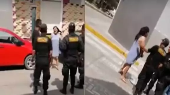 Mujer golpeó a su hijo en vía pública por serle infiel a su esposa Mujer golpeó a su hijo en vía pública por serle infiel a su esposa