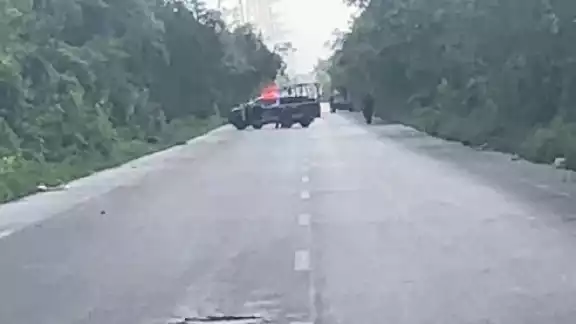 Se presume que quien hizo el reporte fue un ciclista que circulaba por la zona Se presume que quien hizo el reporte fue un ciclista que circulaba por la zona