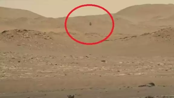 La aeronave fue captada a 300 metros de donde se encontraba el Perseverance La aeronave fue captada a 300 metros de donde se encontraba el Perseverance