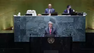 La participación de Guterres fue poco inusual y preoscupante. Foto: EFE