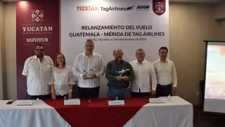 Mediante TAG Airlines, Mérida recupera vuelo directo a Flores, Guatemala, desde noviembre