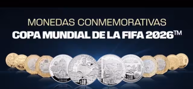 Las monedas presentas características de las sedes mundialistas.