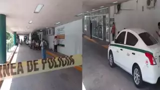 Dos taxistas llegan al hospital del IMSS 510 tras ser heridos con proyectil de arma de fuego