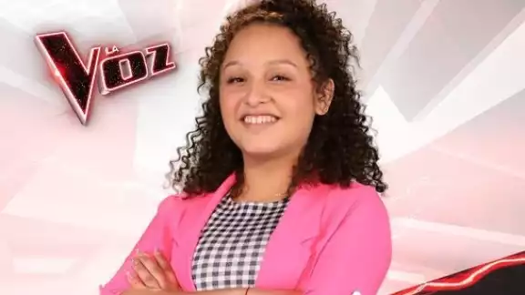 Aeda Fernanda de 15 años logró sorprender a los coaches con su gran talento. Foto: @LaVozTvAzteca
