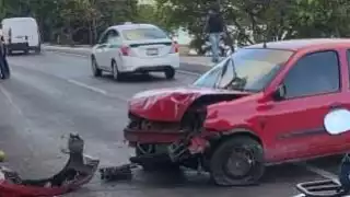 Así terminó el vehículo luego del accidente