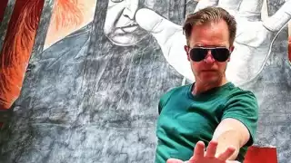 López Gavito compartió una foto en un mural de Siqueiros donde asegura que esta noche hará arte