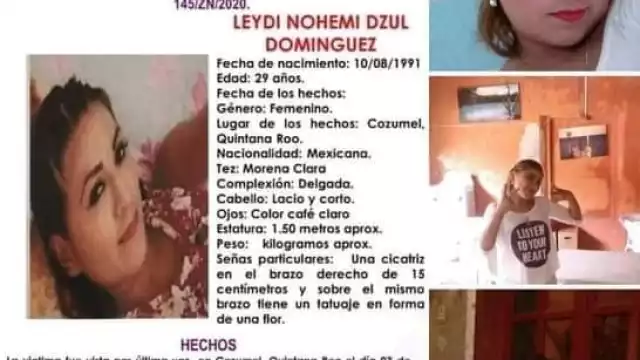 La mujer está desaparecida desde noviembre de 2020